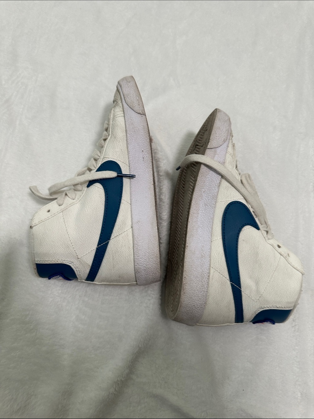 🏰 Nike Blazer Mid 77 Athletic Club White Marina Shoe - Picture 4 of 6